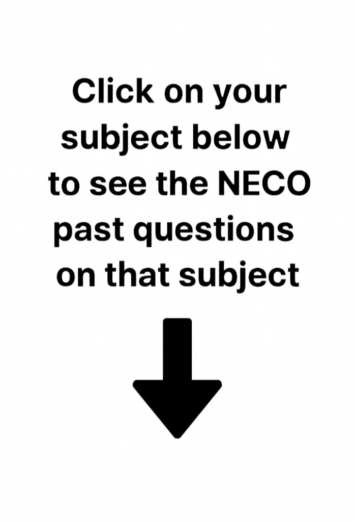 NECO Past Questions 
