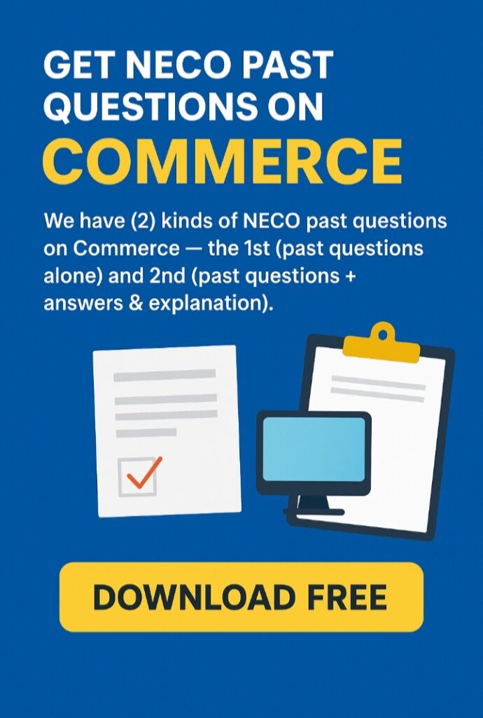 NECO Commerce past questions PDF